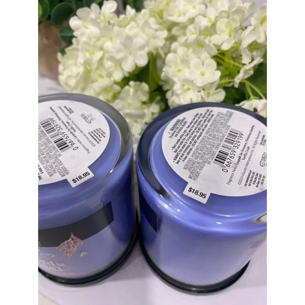 Bath & Body Works “Lavender Luxe” Emily In Paris Collection Candle Set of 2 - Picture 6 of 6